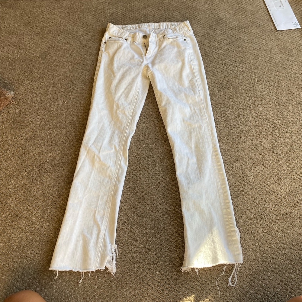 J. Crew Womens white matchstick jeans